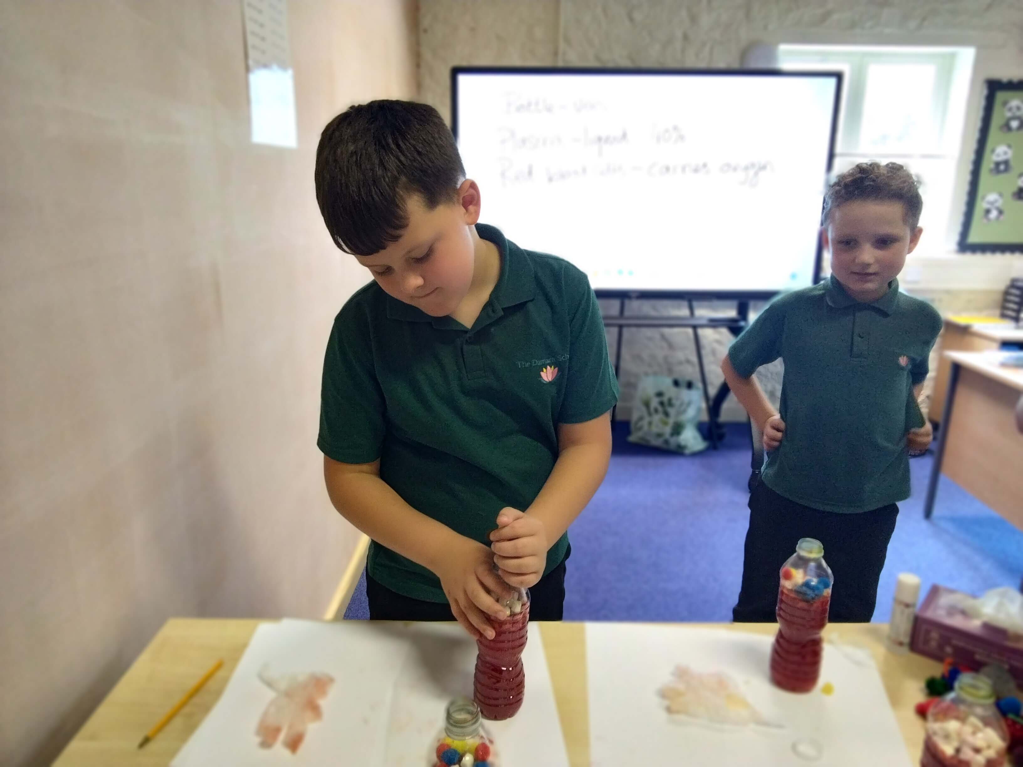 Students working on a project