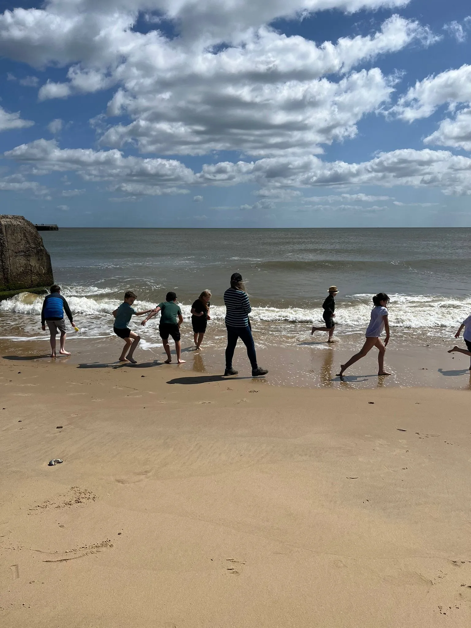 beach day with students