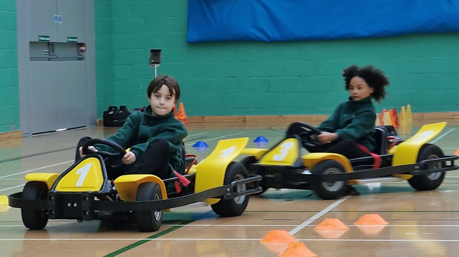 Students go karting