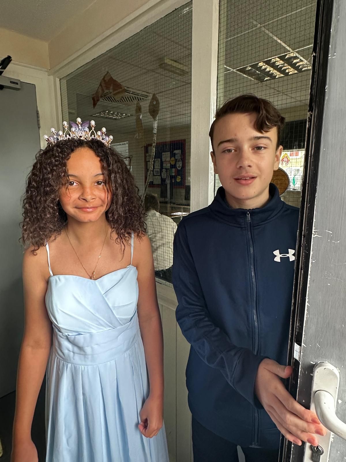 Students at prom