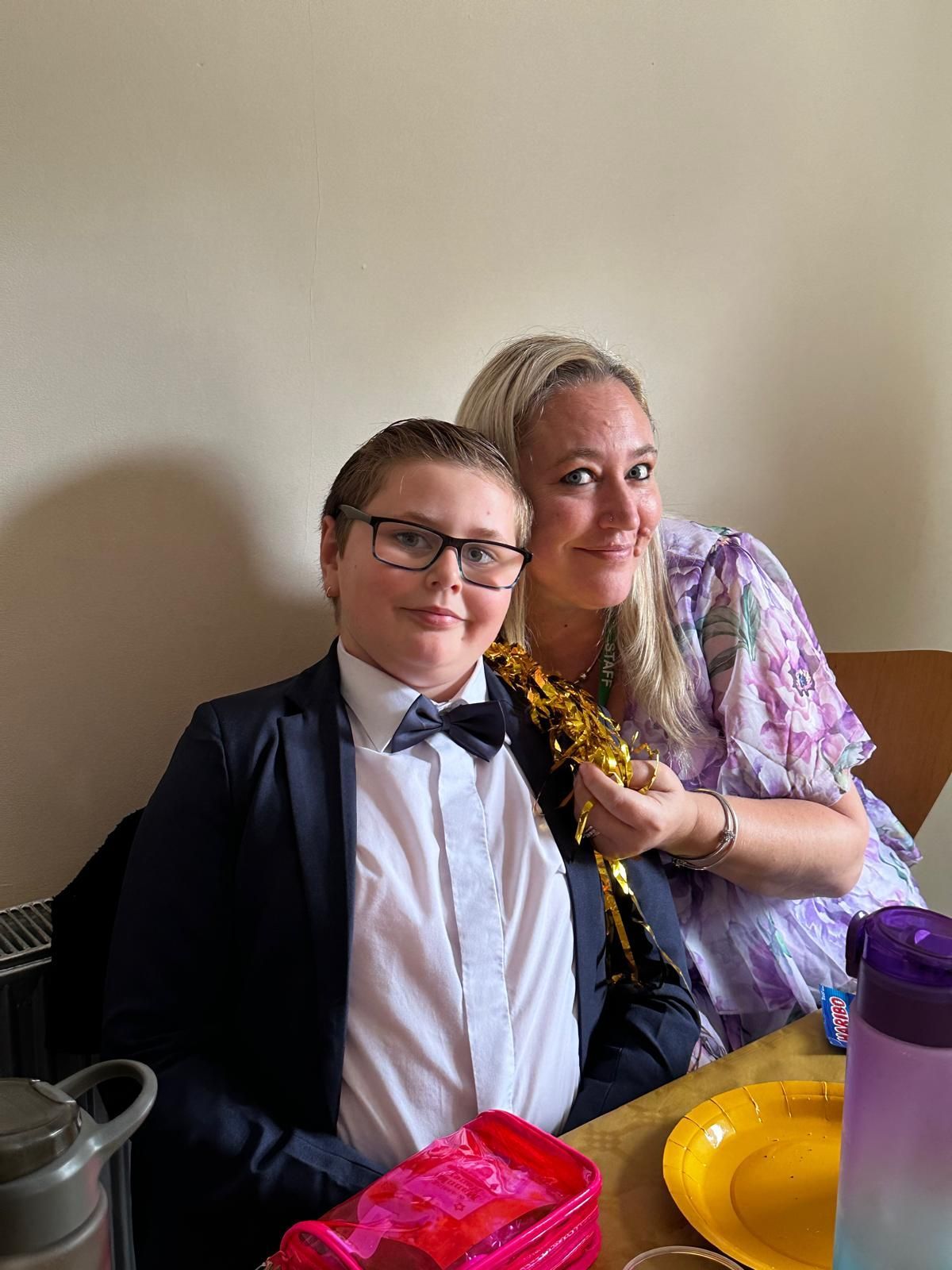 Students/staff/family at prom