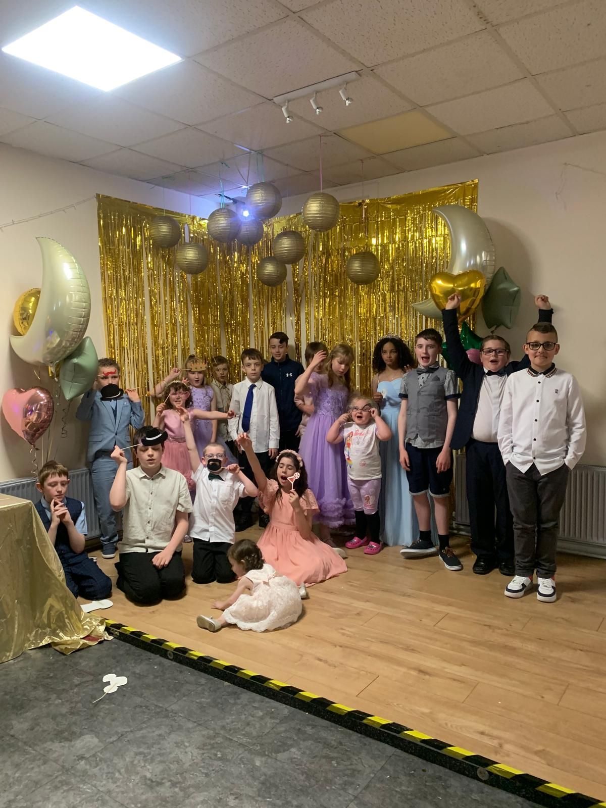 Students at prom