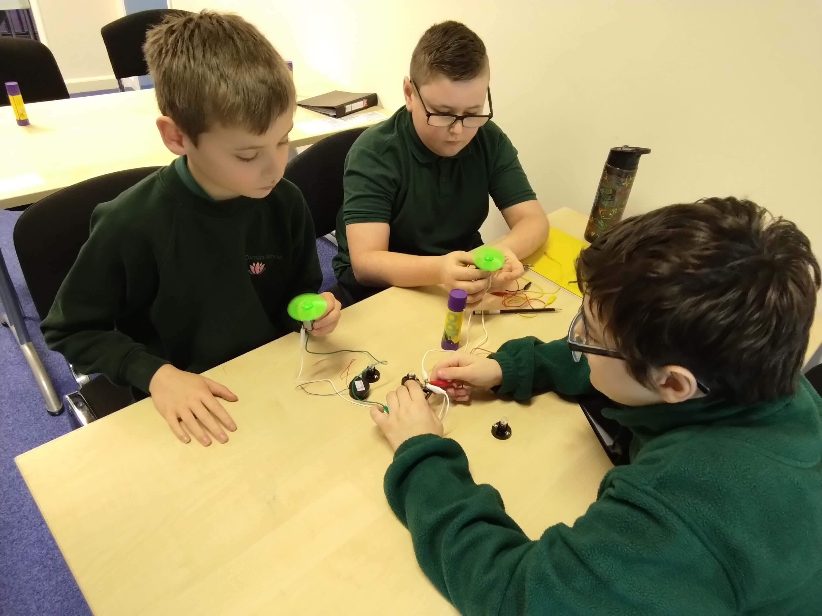 students working together